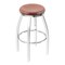 Holland Bar Stool Co 30" Swivel Bar Stool, Chrome Finish, Med Oak Seat 80230CHMedOak - alternate 1